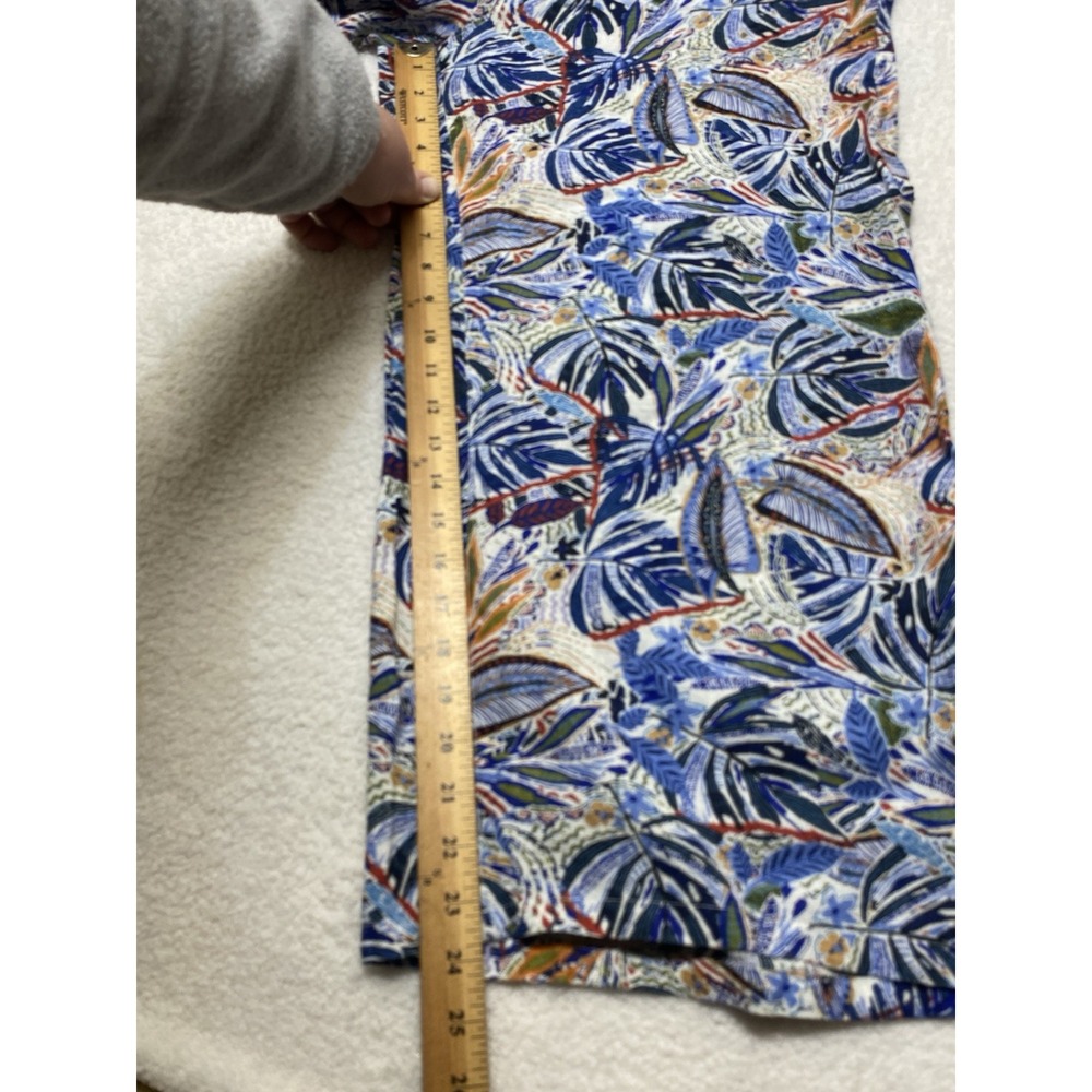 C&C California NWT Linen Wide Leg Botanical Washable Pants Women's Large - Picture 4 of 9